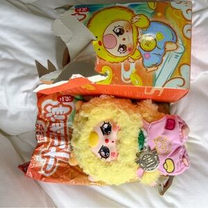 Cute Plush Toy with Yellow and Pink outfit